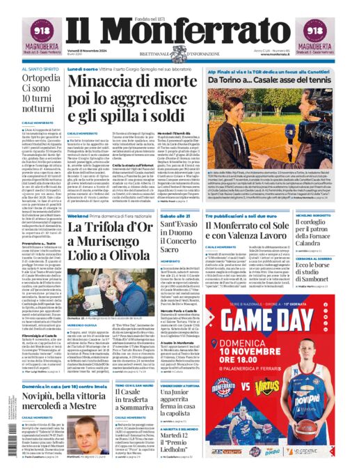 Il Monferrato - Edizione 85 del 08/11/2024